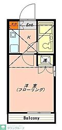 フェリス羽沢 1Kの間取図画像