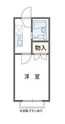 レオパレスビレッジ光が丘参番館 1Kの間取図画像