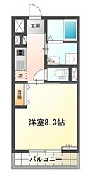 EXCELLENT和光 1Kの間取図画像