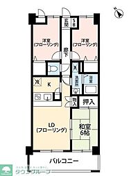 ヴィルヌーブ 3LDKの間取図画像