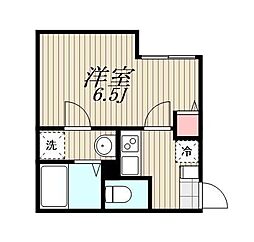 ライズ新高島平 1Kの間取図画像