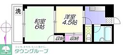 クレールマンションノグチ 2Kの間取図画像
