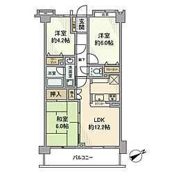 ベルポート朝霞弐番館 3LDKの間取図画像