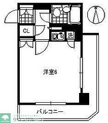 ライオンズマンション中村橋第3 ワンルームの間取図画像