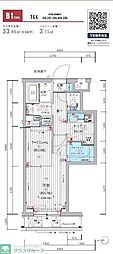 メインステージ練馬春日町 1SKの間取図画像