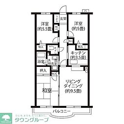シャルムメゾン・高松 1階3LDKの間取り