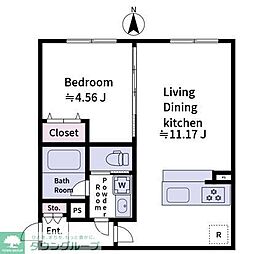 aLATO　Oyama 4階1LDKの間取り