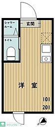 GrandStudio大泉学園 2階ワンルームの間取り