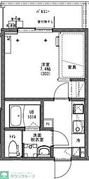 KEIAI RESIDENCE 新秋津 301 3階1Kの間取り