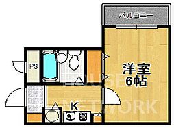 ラモヴェール大塚 1Kの間取図画像