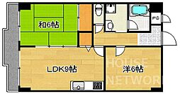 パークヒルズ41 2LDKの間取図画像