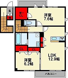 ブラウニーフラッツ 2階