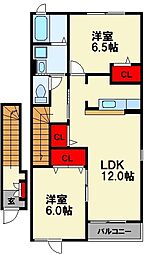 ヌーベルシンワ D 2階/-