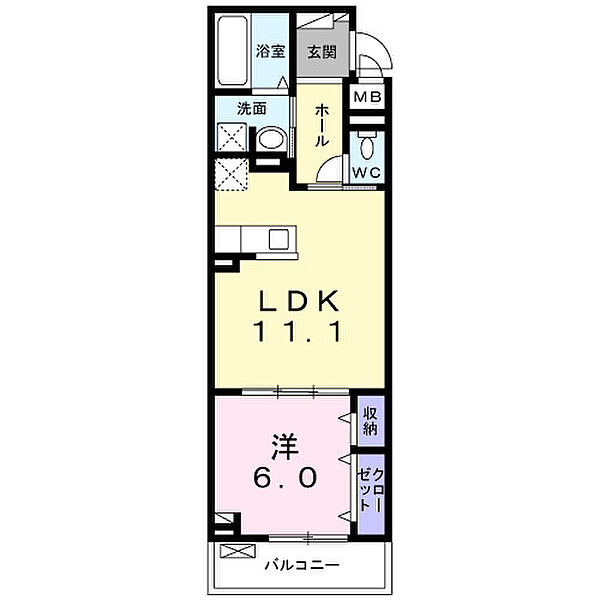 深野5丁目アパートＥＡＳＴ 207｜大阪府大東市深野5丁目(賃貸アパート1LDK・2階・42.68㎡)の写真 その2