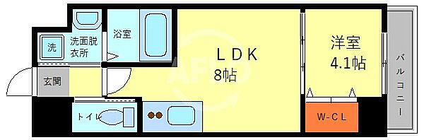 Mv.imp大阪今里 ｜大阪府大阪市生野区新今里5丁目(賃貸マンション1LDK・4階・27.78㎡)の写真 その2