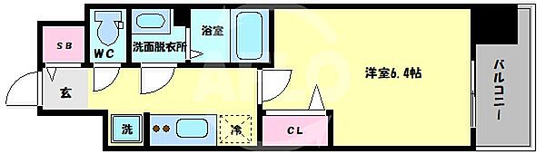 プレサンス森ノ宮ＴＨＥゲート ｜大阪府大阪市東成区中道1丁目(賃貸マンション1K・6階・22.23㎡)の写真 その2