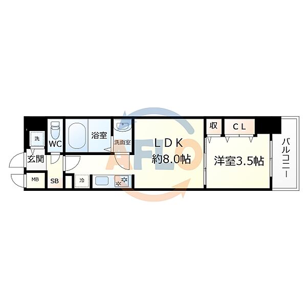 リアライズ南巽 1202｜大阪府大阪市生野区巽中4丁目(賃貸マンション1LDK・12階・29.07㎡)の写真 その2