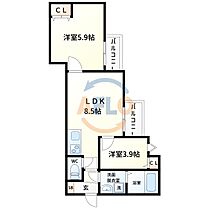 (仮称)サンルーチェ東今里  ｜ 大阪府大阪市東成区東今里3丁目（賃貸アパート2LDK・2階・40.73㎡） その2