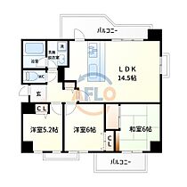 ヴェルビュ上本町  ｜ 大阪府大阪市天王寺区細工谷1丁目（賃貸マンション3LDK・3階・67.09㎡） その2