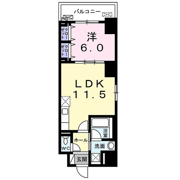 江の木町マンション 302｜大阪府吹田市江の木町(賃貸マンション1LDK・3階・46.17㎡)の写真 その2