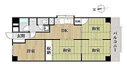 ニューコーポ東海橋 4DKの間取図画像