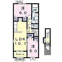 ハーミットクラブ高岡 201 ｜ 富山県高岡市三女子27-5（賃貸アパート2LDK・2階・56.42㎡） その2