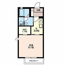 リジュール　オオタB 111 ｜ 富山県富山市太田2244（賃貸アパート1K・1階・32.24㎡） その2