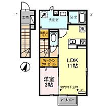 T－CITY 201 ｜ 富山県富山市新金代１丁目30番1（賃貸テラスハウス1LDK・--・32.75㎡） その2