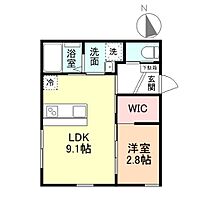 Flos 105 ｜ 富山県富山市石金２丁目3番34号（賃貸アパート1LDK・1階・30.30㎡） その2