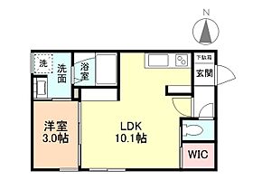 INTEGRAL　TierraI 106 ｜ 富山県富山市新庄銀座２丁目20番5号（賃貸アパート1LDK・1階・32.43㎡） その2