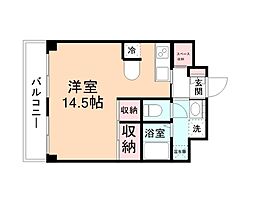 センチュリー黒瀬 1LDKの間取図画像
