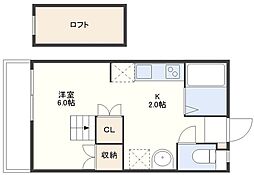 プチメゾン若葉F 2階/-