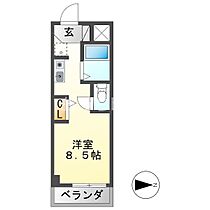 シャトー岐大 B  ｜ 岐阜県岐阜市古市場東町田（賃貸マンション1R・3階・18.16㎡） その2