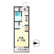 シャトー岐大 B  ｜ 岐阜県岐阜市古市場東町田（賃貸マンション1R・1階・18.16㎡） その2