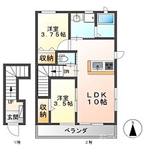 リーブルファイン曲路  ｜ 岐阜県本巣郡北方町曲路２丁目（賃貸アパート2LDK・2階・47.39㎡） その2