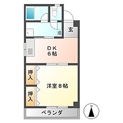 間取図画像 1DK