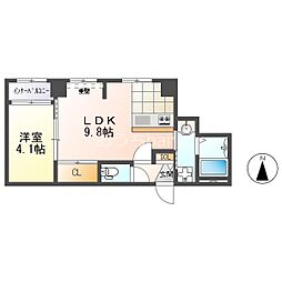 RENOBELLEZZAMOTOMACHI 1LDKの間取図画像