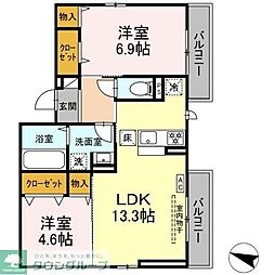 間取図画像 2LDK