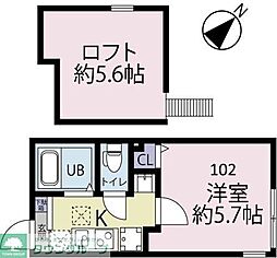 間取図画像 1K