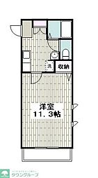 シーサイド湘南 1Kの間取図画像