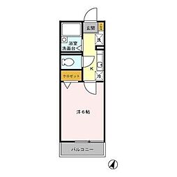 學遊館 1Kの間取図画像