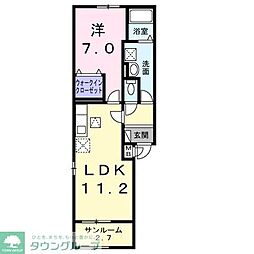 シルフィード 1LDKの間取図画像