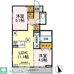 エクラン ウルー湘南N 3LDKの間取図画像