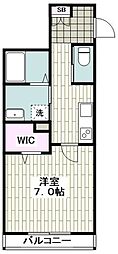 シンフォニアS 1Kの間取図画像