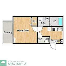 (仮称)ジーメゾン藤沢 1Kの間取図画像