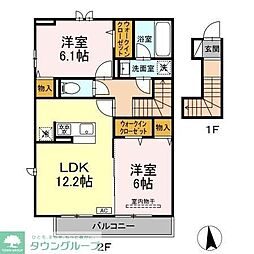 泉区上飯田町AK計画 2LDKの間取図画像