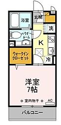 Verdura1 1Kの間取図画像