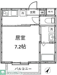 Maison Brillio 1Kの間取図画像