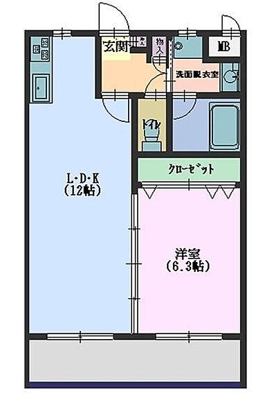 ファミーユ　B 103｜広島県東広島市西条町寺家(賃貸マンション1LDK・1階・40.50㎡)の写真 その2