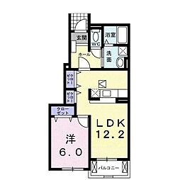 エレガンシアコリーヌ5 1LDKの間取図画像